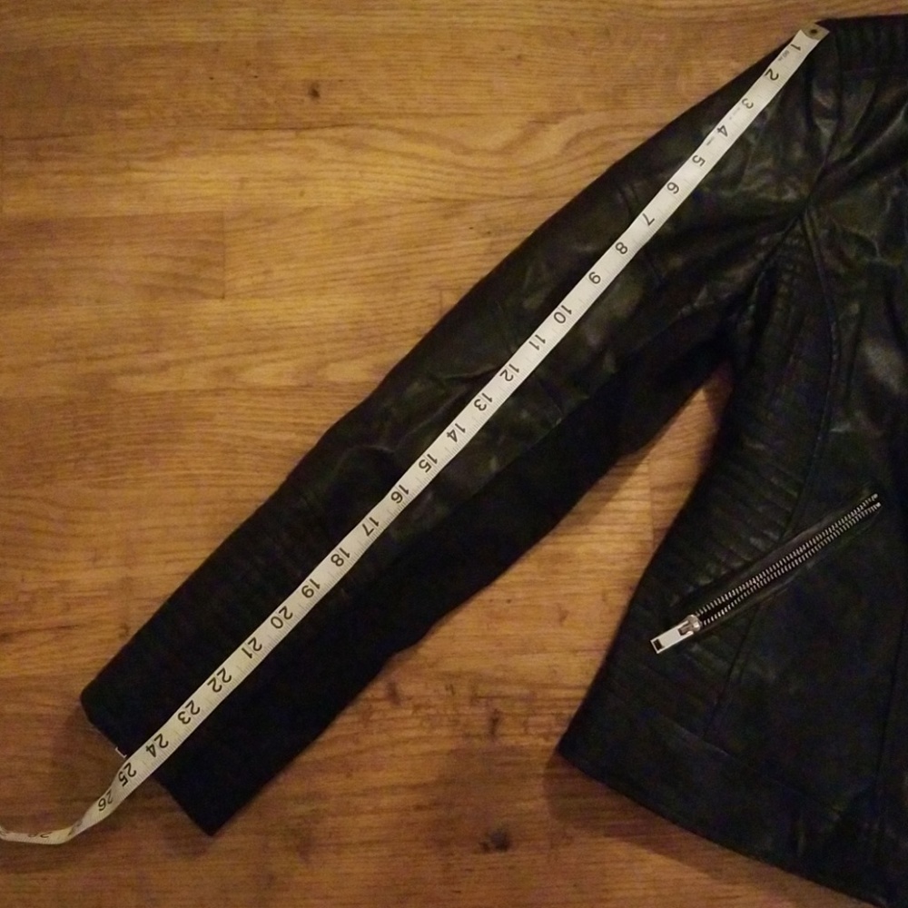 🎉HP🎉 Faux Leather Moto Jacket - Picture 3 of 8